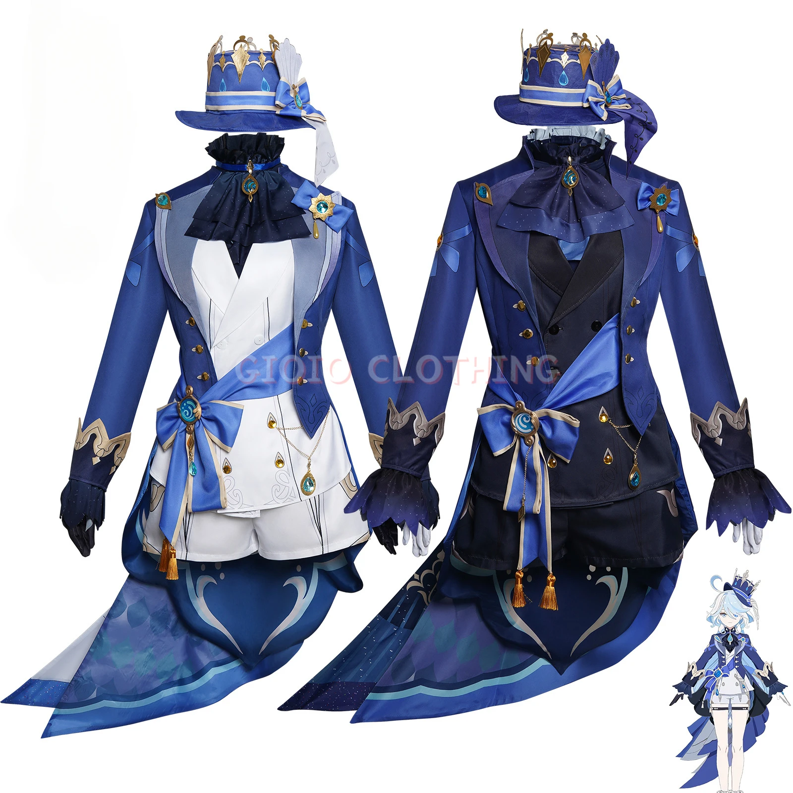Anime Cosplay Ladies - Furina Focalors Cosplay Genshin Costume Impact