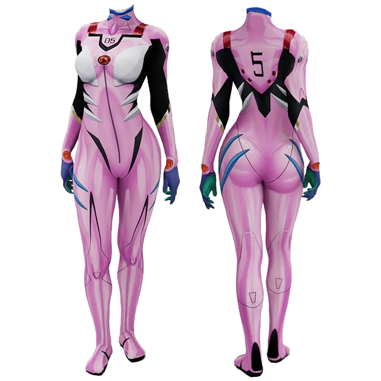 Anime EVA 05 Makinami Cosplay  - Anime Cosplay Jumpsuit recension och pris
