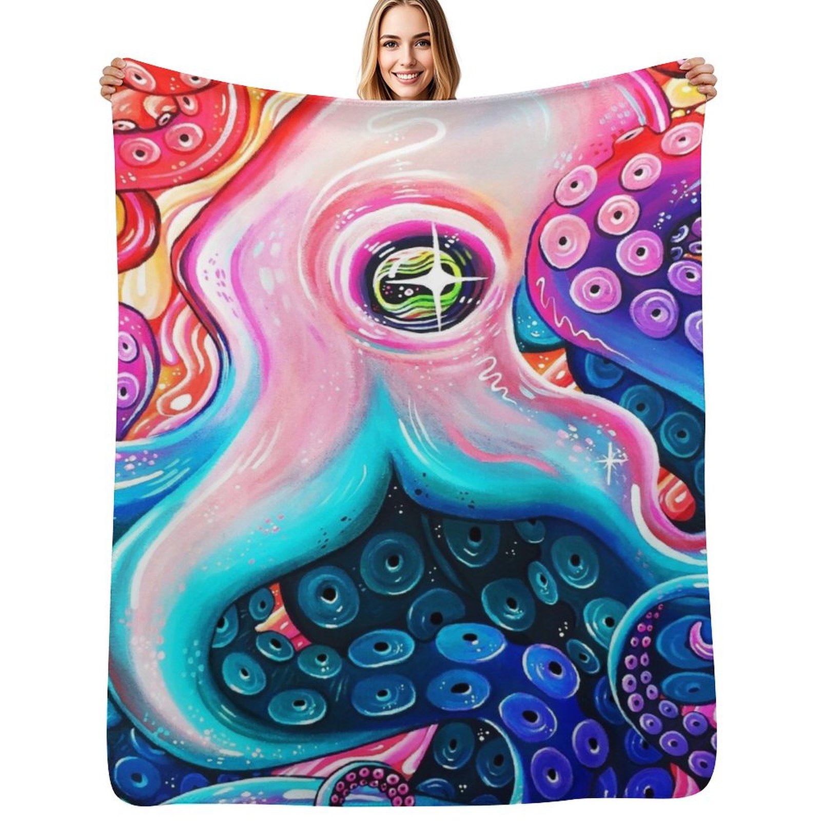 GlitterOctopus Throw Blanket v - Anime Cosplay Idea recension och pris