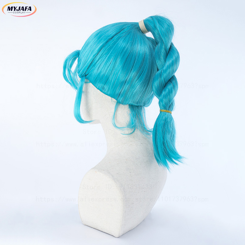 Bulma Cosplay Wig Buruma Wig B - Anime Cosplay Blue Hair recension och pris
