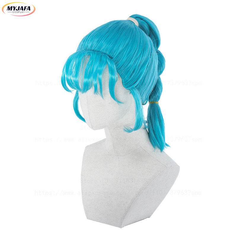 Bulma Cosplay Wig Buruma Wig B - Anime Cosplay Blue Hair recension och pris